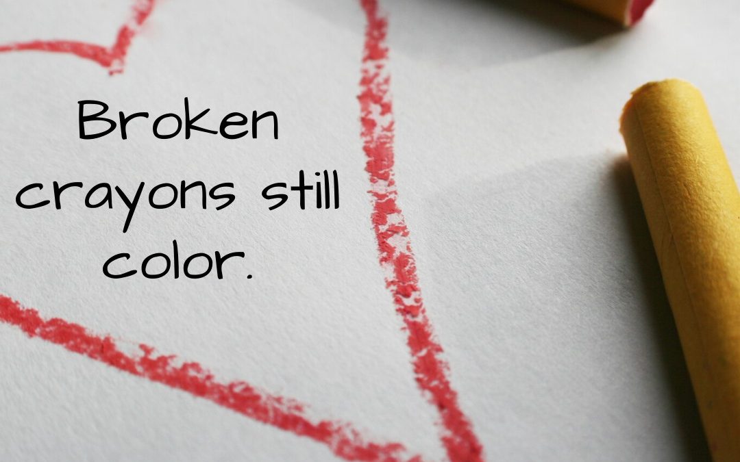 Broken crayons still color! #brokencrayons #keepcoloring #brokencrayonsstillcol…