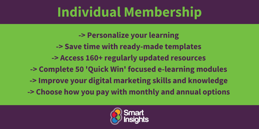 Become a better marketer with Smart Insights